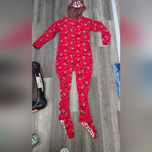 Joe Boxer Red and Brown Bear Onesie‎